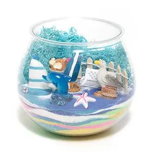 색모래 테라리움 DIY 키트 해변가 토끼농장 / 미니 정원 인테리어 소품 만들기 재료 민화샵 미술 체험 부스