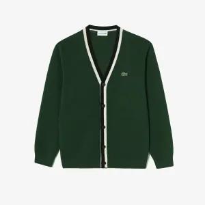 매장정품 라코스테 LACOSTE [강남점구매시 제습제 증정]남성베이직 V넥 방모 가디건AH660E-55N YZP딥그린 6