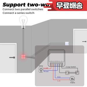 Tuya Wifi / Zigbee 16A 미니 스마트 스위치 모듈 1/2/3/4 갱 지원 라이프를 통한 양방향 제어 Alexa Goog