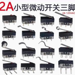 10PCS KW10 3 핀 긴 힌지 레버 순간 SPDT 미니 소형 마이크로 스위치 AC 125V 1/2A
