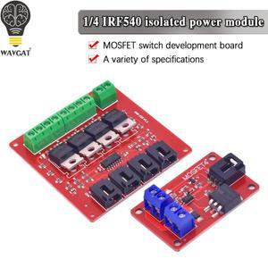 WAVGAT 아두이노 절연 전원 모듈용 MOSFET 스위치 모듈  1/4 채널  1 4 경로 버튼  IRF540 V4.0