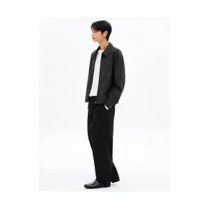 에잇세컨즈 8SECONDS 페이크 레더 아웃포켓 블루종 애쉬 455X3ZLYC4 212701