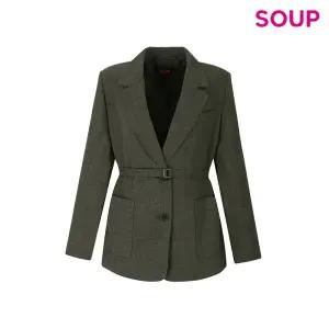 [롯데백화점]SOUP 벨티드 클래식 싱글 자켓 (SB9JK35)