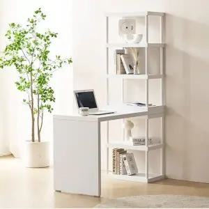 고품질 2in1 콤보 데스크 책장 세트(5단) 다용도선반 선반책장 (WD9EF7B)