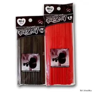 하니 커피스틱 커피숟가락 티스푼 원두스틱 커피빨대