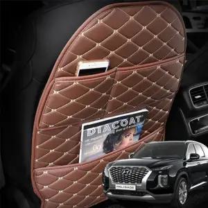 팰리세이드 킥커버 뒷자석 수납 포켓 정리함 차량용킥매트 뒷자석커버 수납포켓