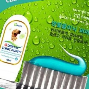 강아지 구강 복숭아향 치아 관리용품 120ml 퍼피 용 치약 (WFK7GBT)
