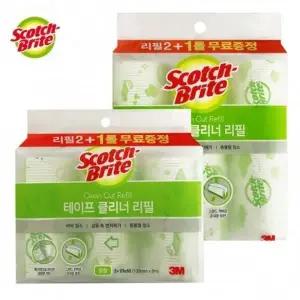 테이프클리너 리필 중 대 2+1 3M 스카치 브라이트