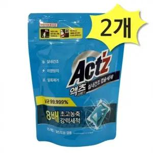 액츠 퍼펙트 실내건조 캡슐세제 2175g15개입 x 2개 세탁세제 실내건조 초고농축