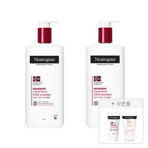 뉴트로지나 인텐스 리페어 시카 에멀젼 450ml , 2개 + 증정(아크네폼, 10g, 1개 + 인텐스 리페어 시카 에멀젼 15ml, 1개)