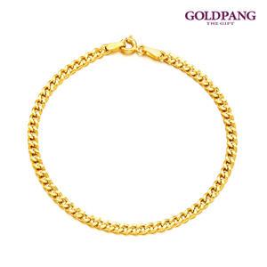 [골드팡] 14k 라운딩 커브체인 팔찌 2타입-여