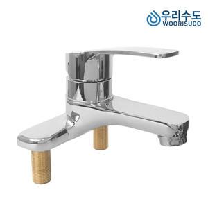우리수도 (Queen 세면수전) 4인치 투홀 세면대 세면기 수도꼭지