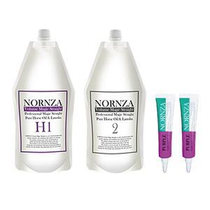 [NORNZA]노른자 볼륨매직약 스트레이트 파마 H400 헤어앰플 퍼플2개