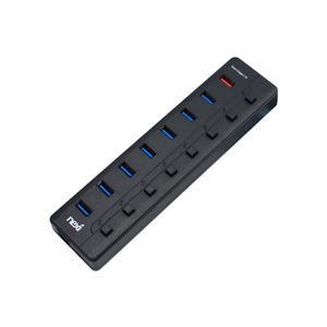 넥시 NX-U3008R  유전원 USB 3.0 허브 7포트 충전포트 개별스위치 NX780