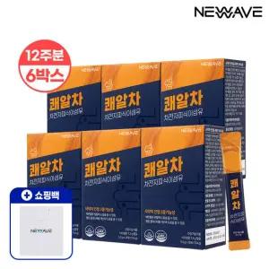 뉴웨이브 쾌변엔 쾌알차 차전자피식이섬유 6박스 12주분+쇼핑백