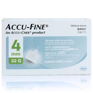 로슈 아큐첵 아큐파인 멸균 주사침 인슐린 펜니들 32G 4mm 100입 주사바늘