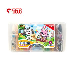 티티경인 티티파스 12색 애니멀캠프  크레파스