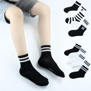 검정 흰색 혼합 발목 양말 210-240 5켤레set 여자 남자 중학생 고등학생 학생 블랙 화이트 중복 삭스