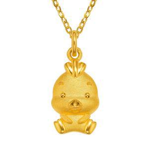 갤러리아 순금 아기 닭 돌목걸이 24K 3.75g 돌잔치 100일 선물
