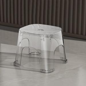 투명 다용도 욕실의자 미끄럼방지 미니 간이의자 발받침대 2size
