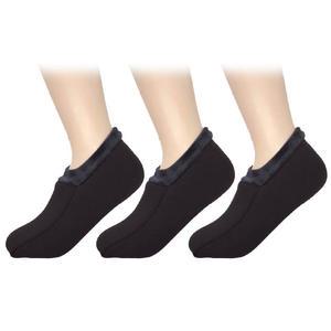 따시다 보온덧신 3켤레 /나염 블랙 기모 요술버선