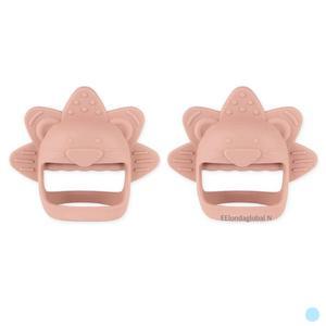 모모빈 실리콘 라이언 손목 치발기 쪽쪽이 로즈 X2개
