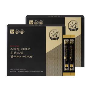정원삼 스페셜 에디션 홍삼스틱 진세노사이드25 2박스 총 60포