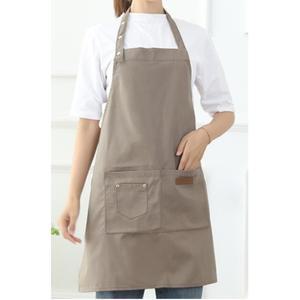 주방 방수 설거지 단추 앞치마 바리스타성인미술용앞치마