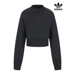[하프클럽/아디다스]adidas 여성 크롭 스웨트셔츠 맨투맨_IR8903