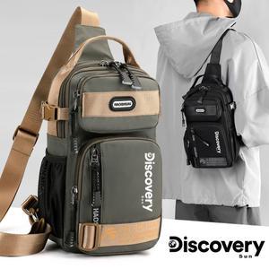 Discovery 남성용 도난 방지 체스트백, 레저 스포츠 숄더백, 학교 단거리 여행 메신저백