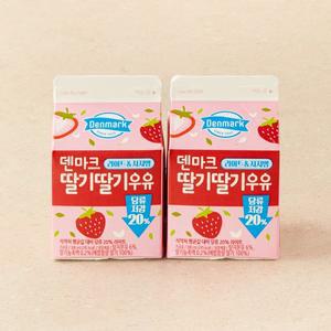 덴마크 딸기딸기우유 600ml(300ml*2입)