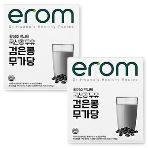 이롬 황성주 국산콩 두유 검은콩 무가당 건강두유 2박스