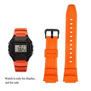 CASIO AE1200 / 1300 W-219 교체 용 실리콘 고무 시계 밴드 남성용 손목 시계줄 액세서리 스트랩 18mm