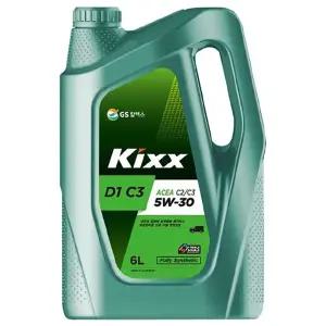 GS칼텍스-디젤전용 엔진오일 Kixx D1 C3 6L (1EA)/차량관리 관리기 경운기 휘발유 공임 엔진톱 합성오일