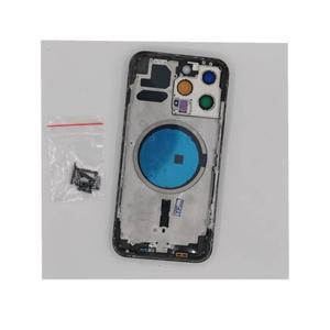 Iphone 13 Pro Max 커버 배터리 도어 후면 섀시 Middl 프레임 pro max 용 유리 포함 새 OEM 하우징
