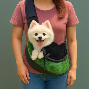 애완동물 외출용 메쉬 슬링백 강아지 고양이 이동 가방