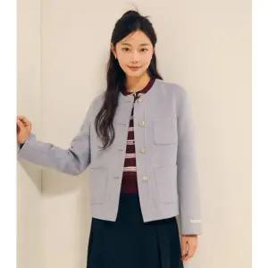 [JJ지고트](대전신세계)캐시미어 자수 라운드넥 재킷 GPAM0JK901