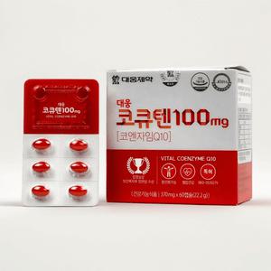 대웅 코큐텐 코엔자임q10 100mg 60캡슐 높은혈압 큐텐 영양제