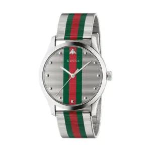 구찌 YA126284 G타임리스 남성 메탈 쿼츠 42mm