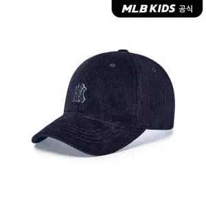 [MLB키즈](공식) 25FW 코듀로이 컬시브 레터링 볼캡 NY (Navy) 7ACPB0156-50NYS