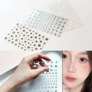 페이스 스티내추럴커 여름 분장용 스티커문신 큐빅 파티