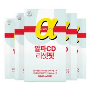 백세식품 알파CD 리셋핏 스틱 3g x 20포, 5박스