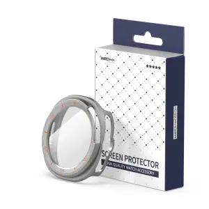 갤럭시워치8클래식 46mm 테두리 보호 케이스 하프타입 티타늄골드+주황