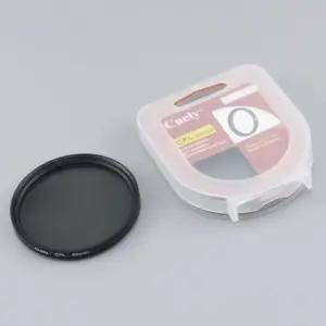고품질 72mm Cuely CPL 필터 편광 렌즈 DSLR 카메라 캠코더 72mm 아프리카 카카오tv 트위치 (WFJVQTL)
