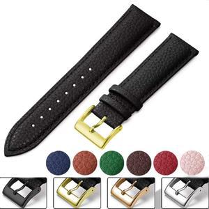 남성 여성을  가죽 시계 밴드 14mm 20mm 스트랩 고품질 손목