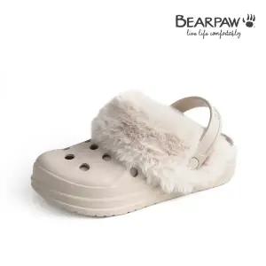 [롯데백화점]베어파우 여성 털 탈부착 슬리퍼 클로그 아이보리 CONNIE WOMENS K884030PD-W