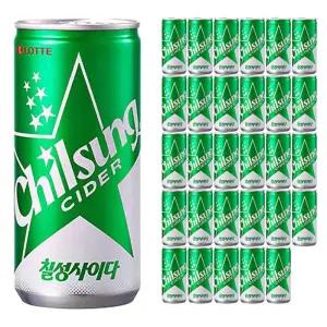 롯데 칠성사이다 210ml x 30캔입