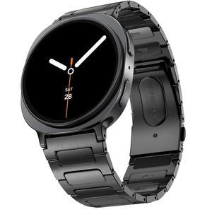 삼성 갤럭시 워치 8 클래식 46mm/갤럭시 40mm 44mm 밴드용 코레다 메탈 밴드, 남성용 노 갭 솔리드 스테인리스 스틸 비즈니스 스트랩