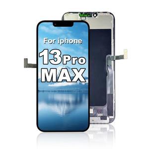 13 Pro Max 화면 교체용 풀 HD LCD 디스플레이 3D 터치 디지타이저 프레임 어셈블리(모델 A2484 A2641 A2643 A2644 A2645) 6.7인치, 수리 도구 없음