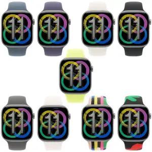 Apple Watch 11 GPS + Cellular 46mm 스페이스 그레이 알루미늄 케이스/(스포츠 밴드 색상 및 사이즈 선택)